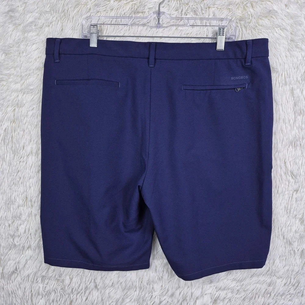 Bonobos Golf Performance Shorts Navy Blue Standard Fit 9 Inch Men 38 Sustainable